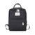 Stylish black backpack with "You Are My Sunshine" label, featuring durable canvas material and multiple compartments.